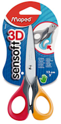 Maped Sensoft 3D Scissors - 5" Right Handed Scissors in Blister Pack
