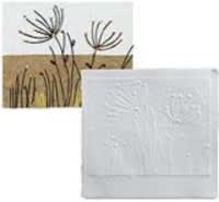 white on white collagraph