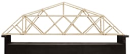 Midwest Products Bridge Building Class Packs - Profile view of completed Bridge