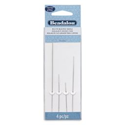 Beadalon Big Eye Beading Needles - Pkg of 4, Assorted Sizes front of packaging
