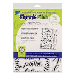 Grafix Artist Series Shrink Film - Script Design by Art by Marlene, front of the packaging