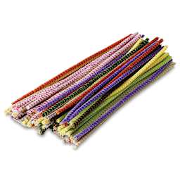 Creativity Street Craft Stems - 6 mm x 12", Pkg of 100, Striped - out of packaging
