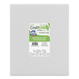 FloraCraft CraftFōM Blocks and Shapes - 1" x 9.9" x 11.9", Block - front of packaging