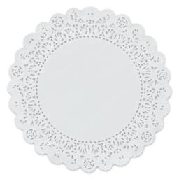 Hygloss Paper Doilies - White, Round, 8"