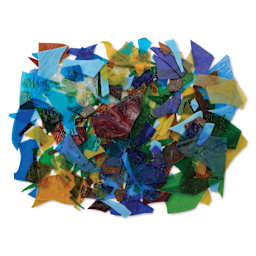 Diamond Tech Cathedral Scrap Glass - Assorted colors and shapes