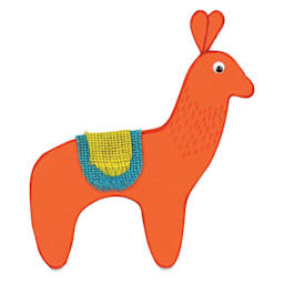 Creativity Street Peel and Stick Wiggle Eyes - Black, Multiple sizes, Pkg of 137 - finished llama example