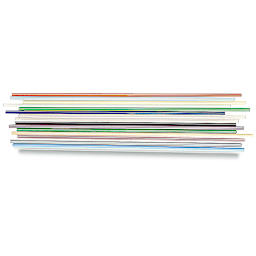 Glass Replacement Rods - Pkg of 15, Assorted Colors