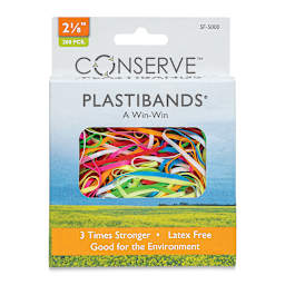 Plastibands - Assorted Colors, Box of 200, Small - front of packaging