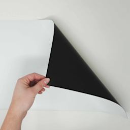 ProMag Paintable Magnetic Vinyl Sheet - 12" x 24" shoiwng magnetic side