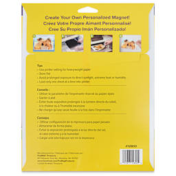 ProMag Magnetic Inkjet Printable Sheets back of packaging