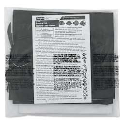 Roylco Stained Glass Frames Pack - Tropical Fish, Pkg of 24, back of the packaging