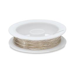 Jewelry Making Wire - Silver color wire spool shown horizontally
