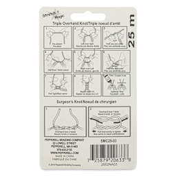 Stretch Magic Jewelry Cord - 0.5 mm x 82 ft, Black - back of packaging