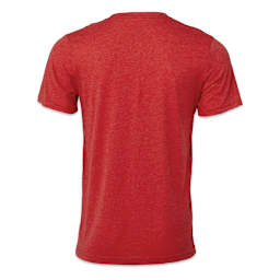 Bella Canvas Unisex T-shirt - Red Heather, X-Small - back