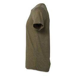 Bella Canvas Unisex T-shirt - Olive Heather, X-Small - side