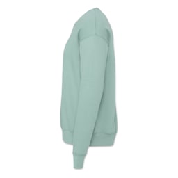 Bella + Canvas Unisex Sponge Fleece Drop Shoulder Sweatshirt - Dusty Blue, X-Small - side