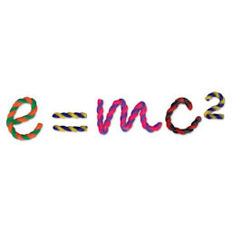 Creativity Street Wax Works - Bright Sticks, Set of 48 - finished equation example