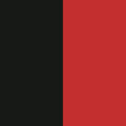 Pepperell Rexlace Duo - Close-up of Black and Red Duo Lacing