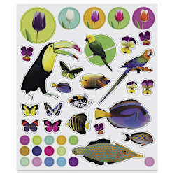 Eyelike Colors in Nature Reusable Stickers, Page