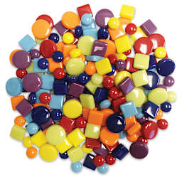 Diamond Tech Mosaic Dots, Spots, and Squares - Multicolor, multishape mosaics in pile
