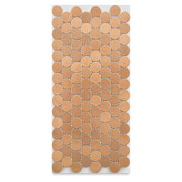 Metal Tile Half Sheets - Round Rose Gold Tile on half sheet