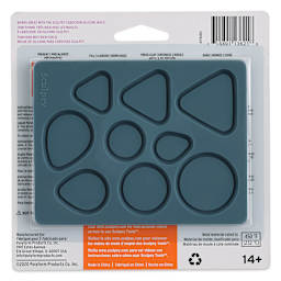Sculpey Oven Safe Silicone Bezel Mold - back of packaging