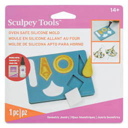 Sculpey Oven Safe Silicone Geometric Jewelry Mold - front of packaging