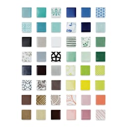 Mosaic Mercantile Patchwork Tiles - Mega Mix, 3 lb (Tile patterns shown)