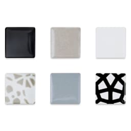 Mosaic Mercantile Patchwork Tiles - Black/Grey (Tile patterns shown)