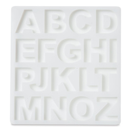 Mod Podge Alphabet Silicone Mold (1 of the included molds, out of package)
