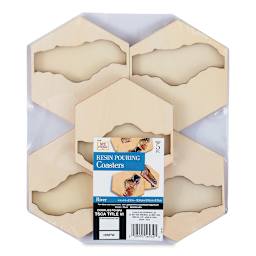 Mod Podge Resin Pouring Coasters - Set of 5 (in package)