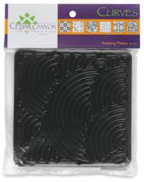 Cedar Canyon Rubbing Plates - Front view of package of Curves design plates