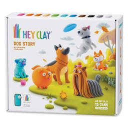 Fat Brain Toys Hey Clay Kit - Dog Story front of packaging