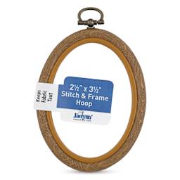 Janlynn Stitch & Frame Hoop - 2-1/2" x 3-1/2" front