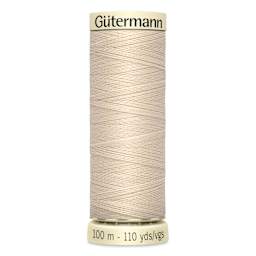 Gutermann Sew-All Polyester Thread - Bone, 110 yd Spool