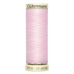 Gutermann Sew-All Polyester Thread - Pale Pink, 110 yd Spool