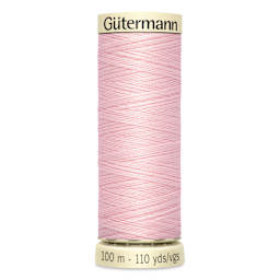 Gutermann Sew-All Polyester Thread - Petal Pink, 110 yd Spool