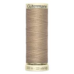 Gutermann Sew-All Polyester Thread - Putty, 110 yd Spool