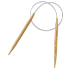 Clover Takumi Bamboo Circular Knitting Needles - Size 9 Needles, 16 inch length coiled