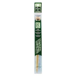Clover Takumi Bamboo Straight Knitting Needles - Size 7, 9" Long front of packaging
