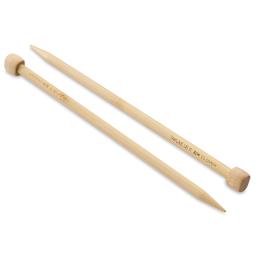 Clover Takumi Bamboo Straight Knitting Needles - Size 11, 9" Long