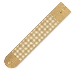 Cross Stitch Style Vegan Leather Bracelet Kit - Gold, 8-1/2'' x 1-1/2''