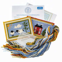 Friendly Loom Explore Needlepoint Homestead Kit contents