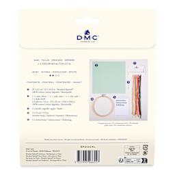 DMC Cross Stitch Kit - Red Bike, back of packaging