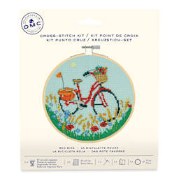DMC Cross Stitch Kit - Red Bike, front of packaging
