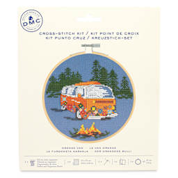 DMC Cross Stitch Kit - Orange Van, front of packaging
