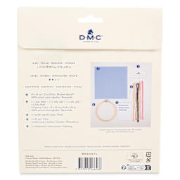 DMC Cross Stitch Kit - Pink Beetle, back of packaging
