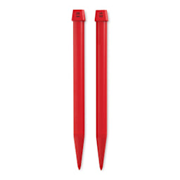 Lion Brand Single Point Knitting Needles - Size 50, 25 mm, Pkg of 2 (out of package)