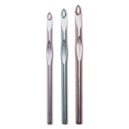 Susan Bates Silvalume Crochet Hook Set - Set of 3, L11, M13 and N15