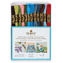 DMC Cotton Embroidery Floss - Popular, Set of 36 (Front of packaging)